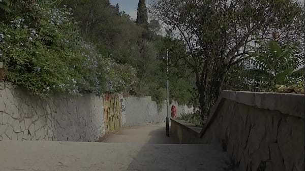 Stripes in the center of Barcelona